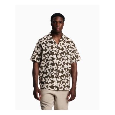 Giorgio Armani Emporio Armani pour homme. EM000593_AF20443 Chemise verte à fleurs (XXL), Casuel, Coton, Manche courte - Publicité Giorgio Armani Emporio Armani pour homme. EM000593_AF20443 Chemise verte à fleurs (XXL), Casuel, Coton, Manche courte - Publicité
