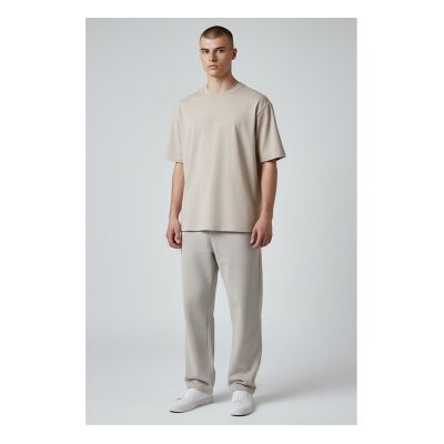 Guess pour homme. M6GI27K3249 T-shirt beige Bsc Quattro (XL), Casuel, Coton, Manche courte - Publicité Guess pour homme. M6GI27K3249 T-shirt beige Bsc Quattro (XL), Casuel, Coton, Manche courte - Publicité