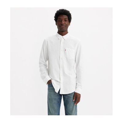 Levi's pour homme. 85746-0140 Chemise Sunset 1 Pocket Standard white (S), Blanc, Casuel, Coton, Manche longue - Publicité Levi's pour homme. 85746-0140 Chemise Sunset 1 Pocket Standard white (S), Blanc, Casuel, Coton, Manche longue - Publicité