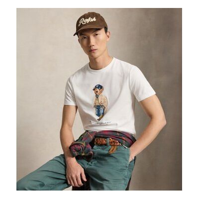 Polo Ralph Lauren pour homme. 710B30192001 Polo à manches courtes avec Polo Bear Custom Slim Fit blanc (M), Casuel, Coton, Manche courte - Publicité Polo Ralph Lauren pour homme. 710B30192001 Polo à manches courtes avec Polo Bear Custom Slim Fit blanc (M), Casuel, Coton, Manche courte - Publicité