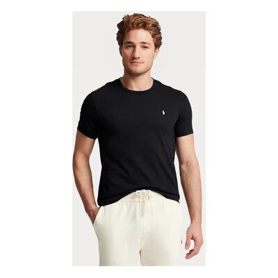 Polo Ralph Lauren pour homme. 714844756001 T-shirt Crew Sleep noir (XL), Casuel, Coton, Manche courte - Publicité Polo Ralph Lauren pour homme. 714844756001 T-shirt Crew Sleep noir (XL), Casuel, Coton, Manche courte - Publicité