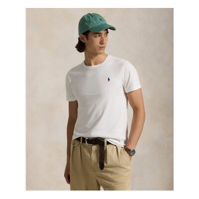 Polo Ralph Lauren pour homme. 710680785003 T-shirt en tricot Custom Fit blanc (XL), Casuel, Coton, Manche courte - Publicité Polo Ralph Lauren pour homme. 710680785003 T-shirt en tricot Custom Fit blanc (XL), Casuel, Coton, Manche courte - Publicité