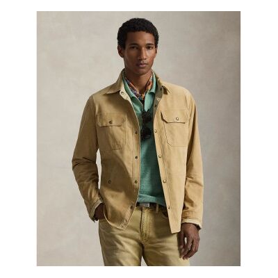 Polo Ralph Lauren pour homme. 710955766001 Veste réversible en taffetas et daim marron (M), Casuel, Cuir - Publicité Polo Ralph Lauren pour homme. 710955766001 Veste réversible en taffetas et daim marron (M), Casuel, Cuir - Publicité