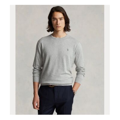 Polo Ralph Lauren pour homme. 710684957003 Pull Slim Fit gris (L), Casuel, Coton - Publicité Polo Ralph Lauren pour homme. 710684957003 Pull Slim Fit gris (L), Casuel, Coton - Publicité