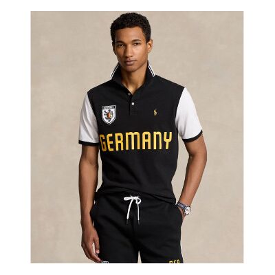 Polo Ralph Lauren pour homme. 710944672001 Polo Classic Fit UEAE noir (M), Casuel, Coton, Manche courte - Publicité Polo Ralph Lauren pour homme. 710944672001 Polo Classic Fit UEAE noir (M), Casuel, Coton, Manche courte - Publicité