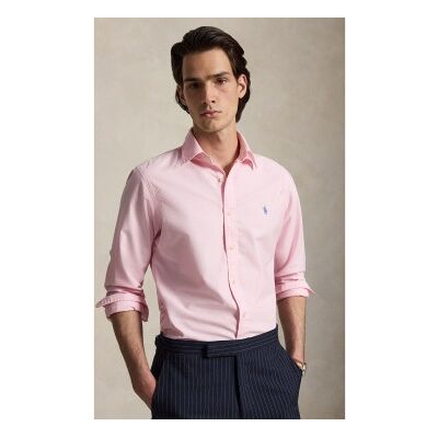 Polo Ralph Lauren pour homme. 710805564027 Chemise Oxford Custom Fit rose (L), Casuel, Coton, Manche longue - Publicité Polo Ralph Lauren pour homme. 710805564027 Chemise Oxford Custom Fit rose (L), Casuel, Coton, Manche longue - Publicité