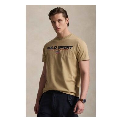 Polo Ralph Lauren pour homme. 710B14759005 Polo Sport T-shirt tricoté Classic Fit beige (XL), Casuel, Coton, Manche courte - Publicité Polo Ralph Lauren pour homme. 710B14759005 Polo Sport T-shirt tricoté Classic Fit beige (XL), Casuel, Coton, Manche courte - Publicité