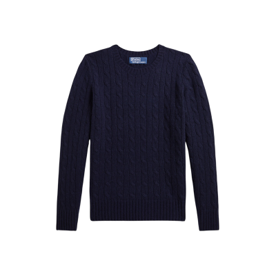 Polo Ralph Lauren pour garçon. 323958134002 Pull en cachemire à torsades bleu marine ((XL) 13/14años= 163/174cm), Casuel, Classique, Manche - Publicité Polo Ralph Lauren pour garçon. 323958134002 Pull en cachemire à torsades bleu marine ((XL) 13/14años= 163/174cm), Casuel, Classique, Manche - Publicité