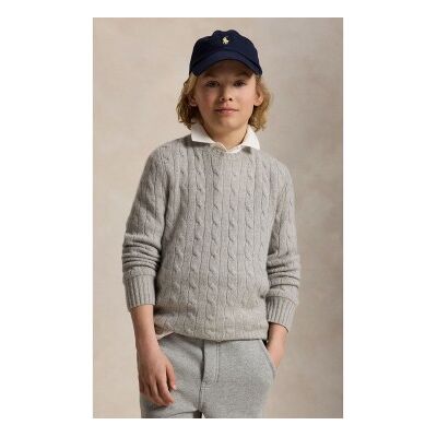 Polo Ralph Lauren pour garçon. 323958134006 Pull en cachemire à torsades gris ((XL) 13/14años= 163/174cm), Casuel, Classique, Manche longue, - Publicité Polo Ralph Lauren pour garçon. 323958134006 Pull en cachemire à torsades gris ((XL) 13/14años= 163/174cm), Casuel, Classique, Manche longue, - Publicité