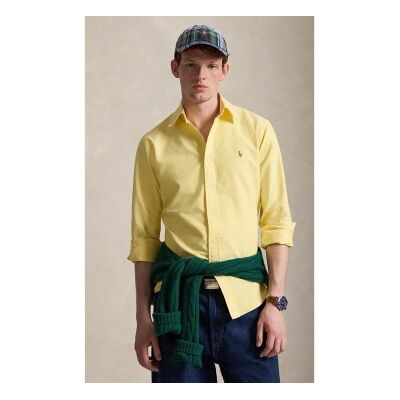 Polo Ralph Lauren pour homme. 710805562003 La chemise oxford jaune iconique (XL), Casuel, Coton, Manche longue - Publicité Polo Ralph Lauren pour homme. 710805562003 La chemise oxford jaune iconique (XL), Casuel, Coton, Manche longue - Publicité