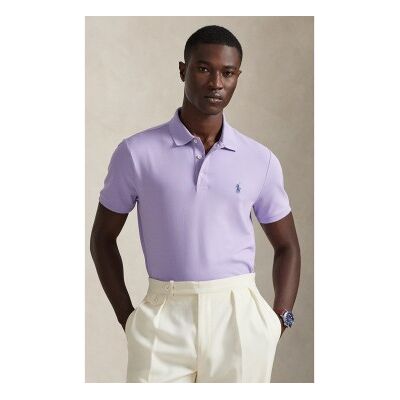 Polo Ralph Lauren pour homme. 710941439503 Polo en piqué stretch Custom Slim Fit lilas (M), Casuel, Violet, Coton, Manche courte - Publicité Polo Ralph Lauren pour homme. 710941439503 Polo en piqué stretch Custom Slim Fit lilas (M), Casuel, Violet, Coton, Manche courte - Publicité