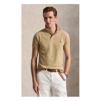 Polo Ralph Lauren pour homme. 710536856511 Polo en piqué Slim Fit beige (M), Casuel, Coton, Manche courte - Publicité Polo Ralph Lauren pour homme. 710536856511 Polo en piqué Slim Fit beige (M), Casuel, Coton, Manche courte - Publicité