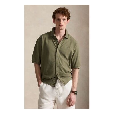 Polo Ralph Lauren pour homme. 710B18514001 Chemise Relaxed en coton vert (L), Casuel, Manche longue - Publicité Polo Ralph Lauren pour homme. 710B18514001 Chemise Relaxed en coton vert (L), Casuel, Manche longue - Publicité