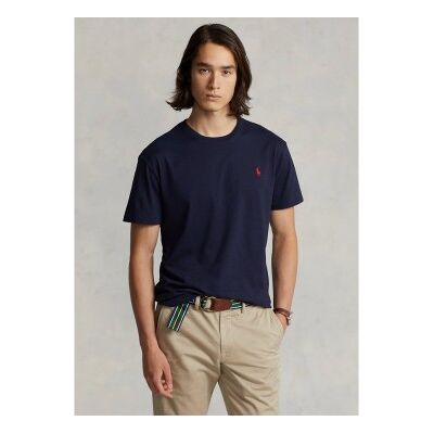 Polo Ralph Lauren pour homme. 710680785004 SSCNM2 T-Shirt en coton bleu marine (S), Casuel, Manche courte - Publicité Polo Ralph Lauren pour homme. 710680785004 SSCNM2 T-Shirt en coton bleu marine (S), Casuel, Manche courte - Publicité