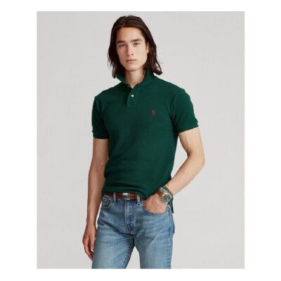 Polo Ralph Lauren pour homme. 710795080018 Polo piqué slim vert (XXL), Casuel, Coton, Manche courte - Publicité Polo Ralph Lauren pour homme. 710795080018 Polo piqué slim vert (XXL), Casuel, Coton, Manche courte - Publicité