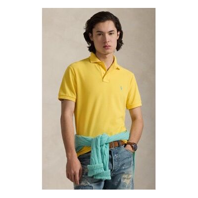 Polo Ralph Lauren pour homme. 710680784509 Le polo jaune emblématique (M), Casuel, Coton, Manche courte - Publicité Polo Ralph Lauren pour homme. 710680784509 Le polo jaune emblématique (M), Casuel, Coton, Manche courte - Publicité