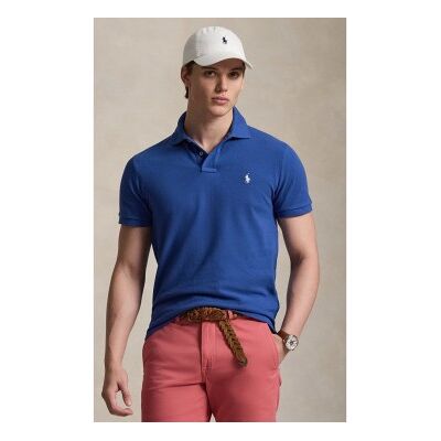 Polo Ralph Lauren pour homme. 710680784520 Le polo bleu emblématique (M), Casuel, Coton, Manche courte - Publicité Polo Ralph Lauren pour homme. 710680784520 Le polo bleu emblématique (M), Casuel, Coton, Manche courte - Publicité