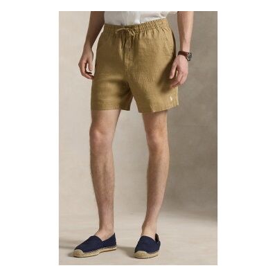 Polo Ralph Lauren pour homme. 710P08205503 Short prepster polo en lin beige (XL), Marron, Casuel - Publicité Polo Ralph Lauren pour homme. 710P08205503 Short prepster polo en lin beige (XL), Marron, Casuel - Publicité