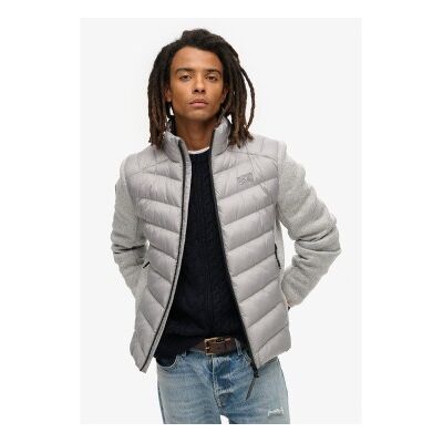 Superdry pour homme. M5011916A Veste matelassée Storm Knit Hybrid gris (M), Casuel, Durable, Nylon recyclé - Publicité Superdry pour homme. M5011916A Veste matelassée Storm Knit Hybrid gris (M), Casuel, Durable, Nylon recyclé - Publicité