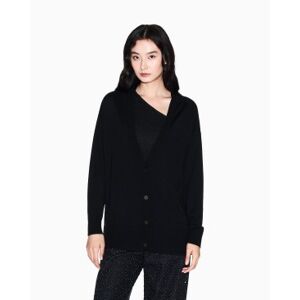 Giorgio Armani A X Armani Exchange pour femme. XW001879AF11956UC001 Cardigan décontracté noir (M), Casuel, Laine - Publicité Giorgio Armani A X Armani Exchange pour femme. XW001879AF11956UC001 Cardigan décontracté noir (M), Casuel, Laine - Publicité