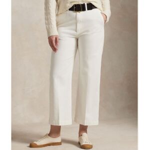 Polo Ralph Lauren pour femme. 211873988002 Pantalon chino à jambes larges blanc (40), Casuel, Coton - Publicité Polo Ralph Lauren pour femme. 211873988002 Pantalon chino à jambes larges blanc (40), Casuel, Coton - Publicité
