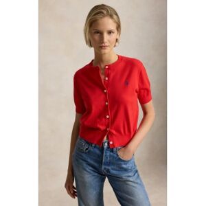 Polo Ralph Lauren pour femme. 211A12718002 Cardigan en laine rouge (S), Casuel - Publicité Polo Ralph Lauren pour femme. 211A12718002 Cardigan en laine rouge (S), Casuel - Publicité