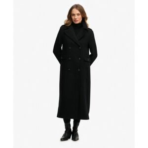 Superdry pour femme. W5011889A Manteau noir à patte d'oie (XS), Casuel, Laine, Classique - Publicité Superdry pour femme. W5011889A Manteau noir à patte d'oie (XS), Casuel, Laine, Classique - Publicité