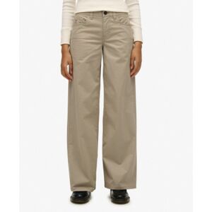 Superdry pour femme. W7011313A Pantalon chino ample beige (30/30), Casuel, Coton - Publicité Superdry pour femme. W7011313A Pantalon chino ample beige (30/30), Casuel, Coton - Publicité