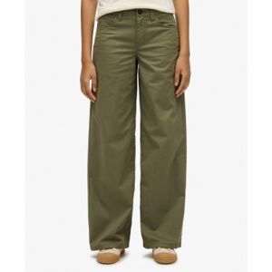 Superdry pour femme. W7011313A Pantalon chino large vert (26/30), Casuel, Coton - Publicité Superdry pour femme. W7011313A Pantalon chino large vert (26/30), Casuel, Coton - Publicité