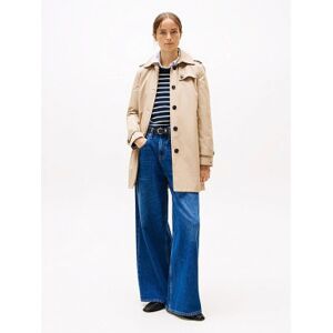 Tommy Hilfiger pour femme. WW0WW24966 Trench-coat beige à simple boutonnage (XL), Casuel, Coton - Publicité Tommy Hilfiger pour femme. WW0WW24966 Trench-coat beige à simple boutonnage (XL), Casuel, Coton - Publicité