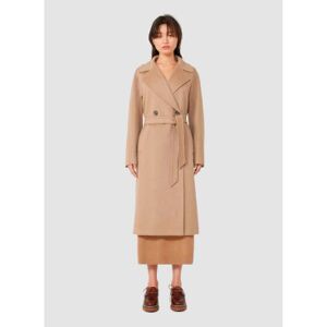 Weekend Max Mara pour femme. 2525016072600 Manteau beige Cascia (44), Marron, Casuel, Laine - Publicité Weekend Max Mara pour femme. 2525016072600 Manteau beige Cascia (44), Marron, Casuel, Laine - Publicité