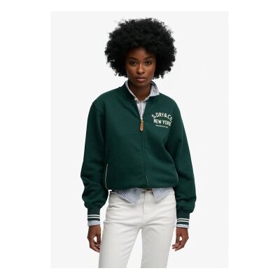 Superdry pour femme. W2012594A Blouson bomber Country Club vert (M), Casuel, Coton, Manche longue - Publicité Superdry pour femme. W2012594A Blouson bomber Country Club vert (M), Casuel, Coton, Manche longue - Publicité