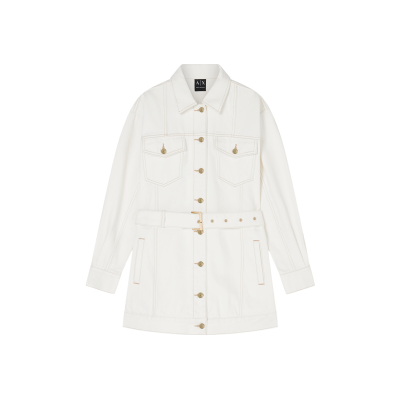 Giorgio Armani A X Armani Exchange pour femme. XW002254AF21335M0054 Veste blouson blanche (XL), Casuel, Coton - Publicité Giorgio Armani A X Armani Exchange pour femme. XW002254AF21335M0054 Veste blouson blanche (XL), Casuel, Coton - Publicité