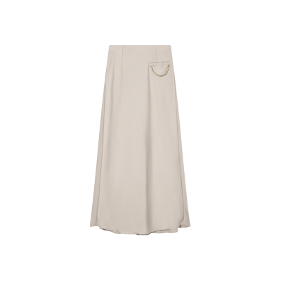Giorgio Armani A X Armani Exchange pour femme. XW002279AF21553U6223 Jupe longue fluide en satin crêpe beige (XXS), Casuel, Polyester - Publicité Giorgio Armani A X Armani Exchange pour femme. XW002279AF21553U6223 Jupe longue fluide en satin crêpe beige (XXS), Casuel, Polyester - Publicité