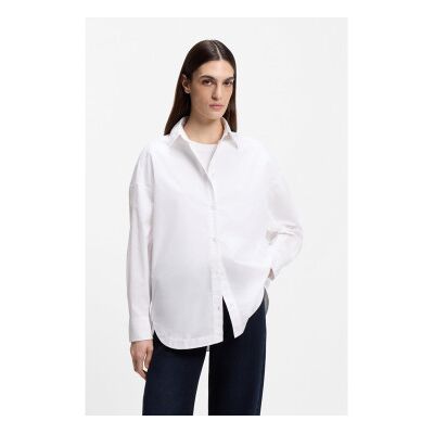 Boss pour femme. 50553890 Chemise Bostatta blanche (44), Casuel, Coton, Manche longue - Publicité Boss pour femme. 50553890 Chemise Bostatta blanche (44), Casuel, Coton, Manche longue - Publicité