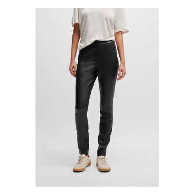 Boss pour femme. 50503271 Pantalon Taslimah noir (46), Casuel, Polyester - Publicité Boss pour femme. 50503271 Pantalon Taslimah noir (46), Casuel, Polyester - Publicité