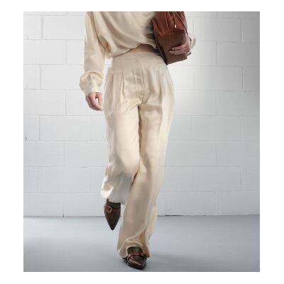 Boss pour femme. 50553531 Pantalon beige Tratty (36), Casuel, Coton - Publicité Boss pour femme. 50553531 Pantalon beige Tratty (36), Casuel, Coton - Publicité
