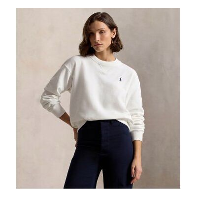 Polo Ralph Lauren pour femme. 211971690002 Sweat-shirt en molleton à col rond blanc (XXL), Casuel, Coton, Manche longue - Publicité Polo Ralph Lauren pour femme. 211971690002 Sweat-shirt en molleton à col rond blanc (XXL), Casuel, Coton, Manche longue - Publicité
