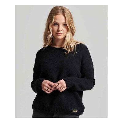 Superdry pour femme. W6110500A Pull à col ras du cou Essential navy (XL), Casuel, Polyester, Manche longue, Marine - Publicité Superdry pour femme. W6110500A Pull à col ras du cou Essential navy (XL), Casuel, Polyester, Manche longue, Marine - Publicité