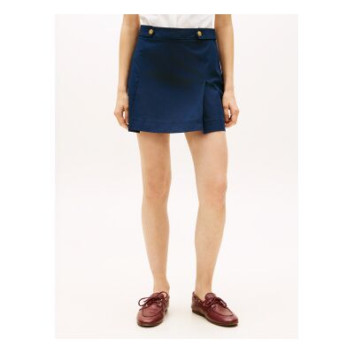 Tommy Hilfiger pour femme. WW0WW49649 Jupe en Tencel bleu (40), Casuel, Le coton biologique, Durable - Publicité Tommy Hilfiger pour femme. WW0WW49649 Jupe en Tencel bleu (40), Casuel, Le coton biologique, Durable - Publicité