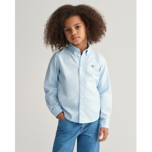 Gant unisex pour enfant. 830423 Chemise Oxford Shield Kids bleu (7/8años= 122/128cm), Casuel, Coton, Classique, Manche longue, Le coton biol - Publicité Gant unisex pour enfant. 830423 Chemise Oxford Shield Kids bleu (7/8años= 122/128cm), Casuel, Coton, Classique, Manche longue, Le coton biol - Publicité
