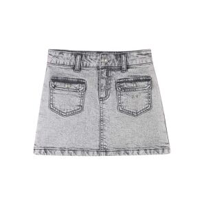 Zadig & Voltaire pour fille. X60333 Jupe en jean gris (8Y= 126cm), Casuel, Coton, Denim, mode enfantine - Publicité Zadig & Voltaire pour fille. X60333 Jupe en jean gris (8Y= 126cm), Casuel, Coton, Denim, mode enfantine - Publicité
