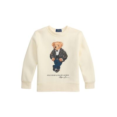 Polo Ralph Lauren pour garçon. 322B29157001 Sweat en molleton avec Polo Bear beige (6años= 124/134cm), Casuel, Coton, mode enfantine - Publicité Polo Ralph Lauren pour garçon. 322B29157001 Sweat en molleton avec Polo Bear beige (6años= 124/134cm), Casuel, Coton, mode enfantine - Publicité