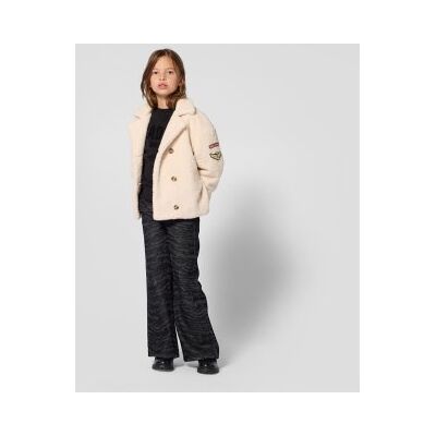Zadig & Voltaire pour fille. X60834 Veste Mouton beige (14Y= 156cm), Casuel, Polyester, mode enfantine - Publicité Zadig & Voltaire pour fille. X60834 Veste Mouton beige (14Y= 156cm), Casuel, Polyester, mode enfantine - Publicité