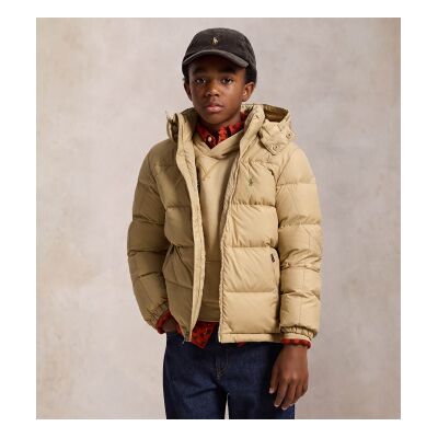 Polo Ralph Lauren pour garçon. 323969861003 Veste en duvet Gorham à capuche, beige (10/12años= 150/161cm), Casuel, Polyester, mode enfantine - Publicité Polo Ralph Lauren pour garçon. 323969861003 Veste en duvet Gorham à capuche, beige (10/12años= 150/161cm), Casuel, Polyester, mode enfantine - Publicité