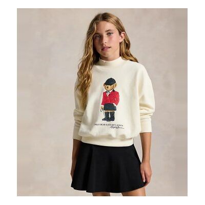 Polo Ralph Lauren pour fille. 313B28482001 Sweat-shirt carré en molleton avec Polo Bear beige ((S) 7años= 130/134cm), Casuel, Coton, mode en - Publicité Polo Ralph Lauren pour fille. 313B28482001 Sweat-shirt carré en molleton avec Polo Bear beige ((S) 7años= 130/134cm), Casuel, Coton, mode en - Publicité