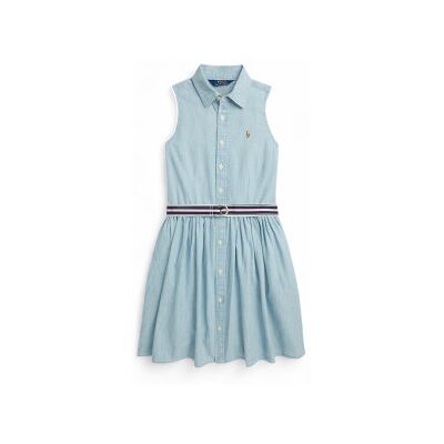 Polo Ralph Lauren pour fille. 313934151001 Robe chemise bleu clair (10años= 144/147cm), Casuel, Coton, Sans manches / bretelles, mode enfant - Publicité Polo Ralph Lauren pour fille. 313934151001 Robe chemise bleu clair (10años= 144/147cm), Casuel, Coton, Sans manches / bretelles, mode enfant - Publicité