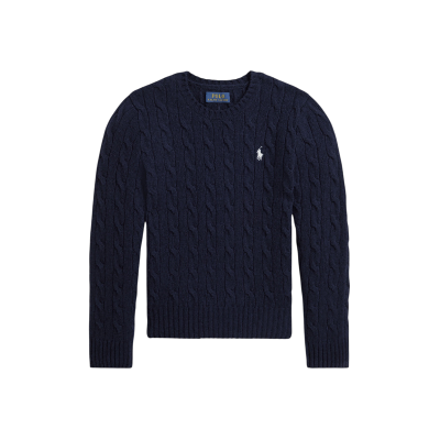 Polo Ralph Lauren pour fille. 313877375008 Pull en laine et cachemire marine ((XL) 12/14años= 155/159cm), Casuel, Manche longue, mode enfant - Publicité Polo Ralph Lauren pour fille. 313877375008 Pull en laine et cachemire marine ((XL) 12/14años= 155/159cm), Casuel, Manche longue, mode enfant - Publicité