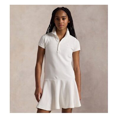 Polo Ralph Lauren pour fille. 313624740003 Robe polo en piqué stretch blanc ((S) 7años= 130/134cm), Casuel, Coton, mode enfantine - Publicité Polo Ralph Lauren pour fille. 313624740003 Robe polo en piqué stretch blanc ((S) 7años= 130/134cm), Casuel, Coton, mode enfantine - Publicité