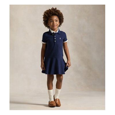 Polo Ralph Lauren pour fille. 312624740001 Robe polo en piqué extensible marine (6.5años= 124/128cm), Casuel, Coton, Manche courte, mode enf - Publicité Polo Ralph Lauren pour fille. 312624740001 Robe polo en piqué extensible marine (6.5años= 124/128cm), Casuel, Coton, Manche courte, mode enf - Publicité